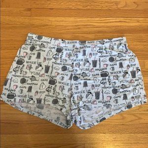 Cynthia Rowley Coffee Pajama Shorts Size Large